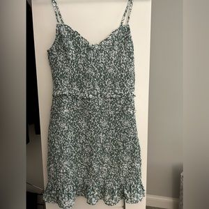 Abercrombie Green Smocked Mini Dress